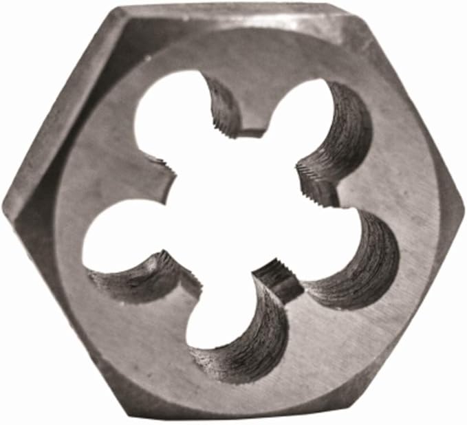 Century Drill & Tool, 98212, 9/16-18 NF, Hex Die, Precision Cut External Threads, High Carbon Alloy Steel