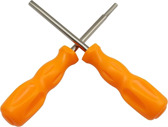 3.8mm and 4.5mm Gamebit Screwdriver Set, Security Screwdriver Bits for Opening Nintendo, Sega Consoles and Game Cartridges (Orange)