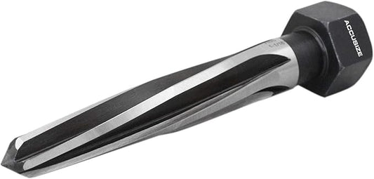Accusize Industrial Tools H.S.S. Aligning Reamer - 1-1/16'' Diameter, 5'' Flute, 7'' OAL, Hex Shank, Spiral Flute, 0523-6055