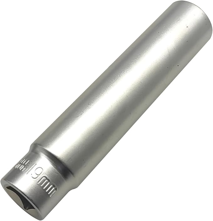 ZKTOOL Deep Metrichex Socket Tool, 1/2-Inch Drive Deep Metric Socket Tool 19MM- Extra Long Deep 120MM