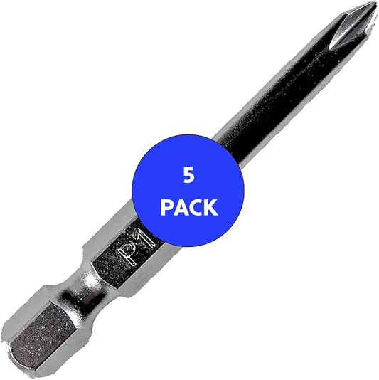 #1 x 2" PHILLIPS Drive Bit (5 PACK)