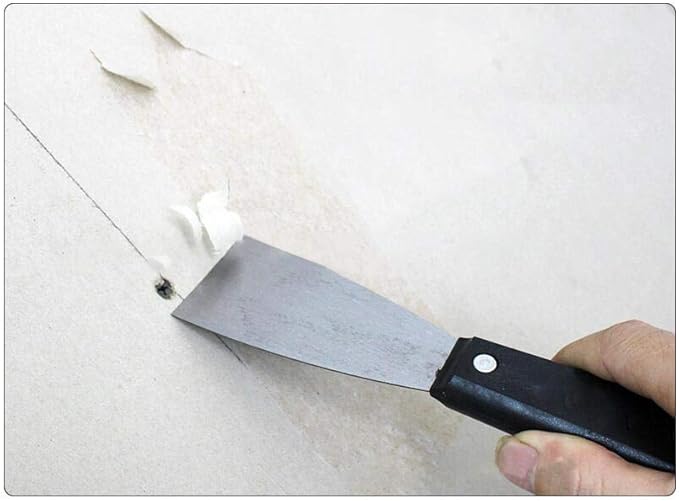 Meichoon 7 Piece Putty Knife Set - Drywall and Spackle Knife, Wall Scraper for Home DIY Tools - 1, 1-1/2, 2, 2-1/2, 3, 4, 5 Inch Sizes - DF05