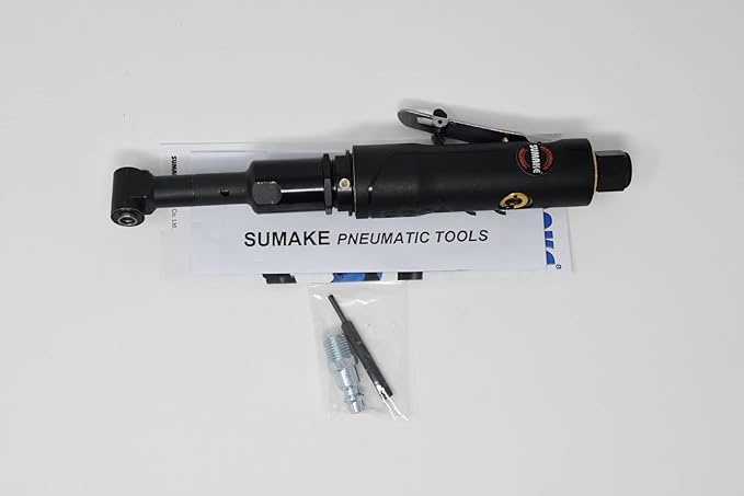 Industrial Aerospace Aircraft Mini 90 Degree Angle Air Drill Head, W/Comfort Grip, (Sumake ST-AD705B32)