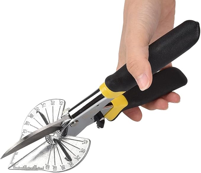 szhdx Multifunctional Shears, Multi Angle Shear Cutter - Cuts 45 to 135 Degree Miter Snips, Hand Tools for Soft Wood, Plastic, PVC
