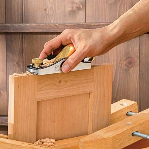Bench Dog No. 60-1/2 Block Plane – Low Angle Hand Plane - Router Plane w/Adjustable Mouth for Trimming & Adjusting Miters, Joinery, Fitting Doors & Drawers - Wood Plane & Spokeshaves