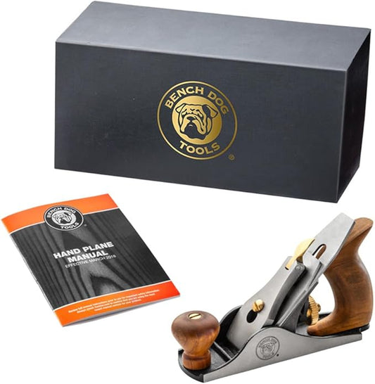 Bench Dog No. 1 Smoothing Plane – Durable Cast Iron Build Block Plane – Compact Wood Planer Hand Tool for Detail Trimming – Ideal Surface Planer for Cleaning Up Small Trouble Spots Of Reversing Grain