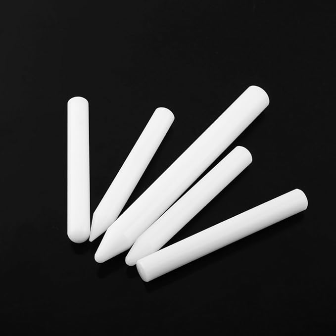 5PCS White Professional Nylon Self Tapping Percussion Pen Kit, Paintless Hail Dent Removal Kit, Used for Removing Dents