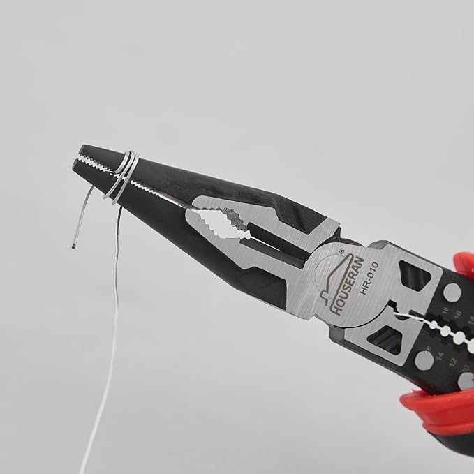 Pliers Set, HOUSERAN 3-Piece Plier Tool Set Including 8.3??Needle Nose Plierss, 8.3??Linemans pliers, 7.5??Diagonal Cutters, Spring Loaded with Safety Lock, Combination Plieres set