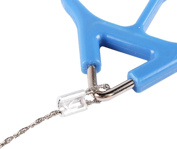 Survival Wire Saw, High Strength 2 Rings Flexible Steel Hand Wires Saws for Cutting Plastic