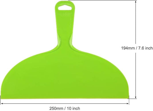 uxcell Putty Scraper 10" Plastic Flexible Putty Knives Disposable Spreader for Taping Drywall Wall Painting Green 3pcs