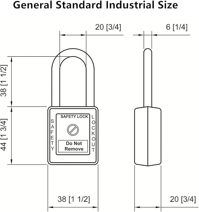 Lockout Tagout Locks, Safety Padlocks, Loto Keyed Differently Lock Out Tag Out Device Plastic with Lockout TagOut Tags