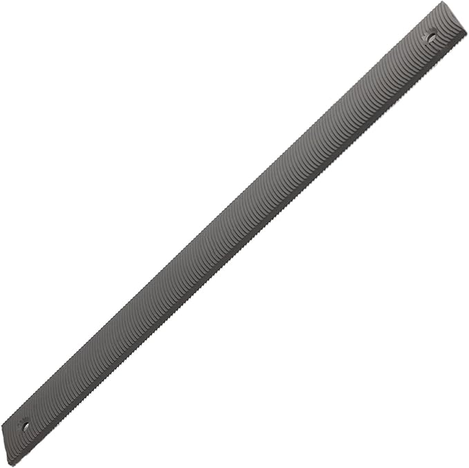 KUZURYU Double-Sided 14-Inch Flexible Flat Fine-Tooth File Blade, 12 Teeth per Inch - Features an adjustable file holder mounting hole, suitable for shaping, trimming, and filing contour surfaces.
