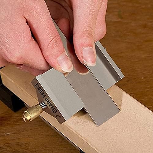 Sharp Pebble Premium Whetstone Knife Sharpening Stone 2 Side Grit 1000/6000 Waterstone with Honing Guide(Chisel Sharpening Jig) - Whetstone Knife Sharpener- NonSlip Bamboo Base & Angle Guide
