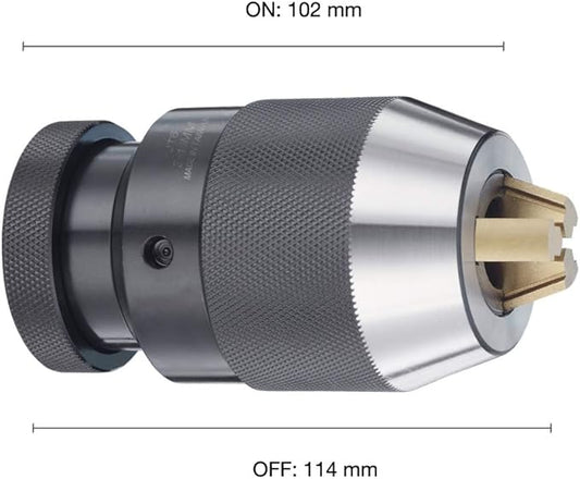 1/8"-5/8" Special Heavy Duty Keyless Drill Chuck, JT6 Mount, Titanium Jaws