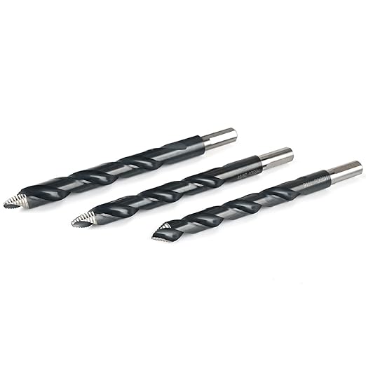 Stark USA 29 Pieces Turbo Step Stepped Point Tip Drill Bit Spiral Shank Set M35 Cobalt Drilling Acrylic, Steel, Hard Metal, 1/16" to 1/2" Round Case
