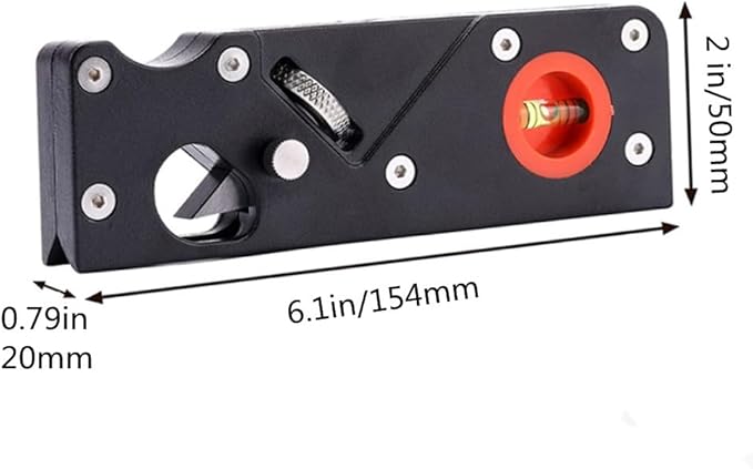 szhdxsy Wood Planar Carpenter's Edge Trimming Tool, Suitable for Manual Chamfering and Planing of Wood, Quick Edge Trimming and Chamfering, Black