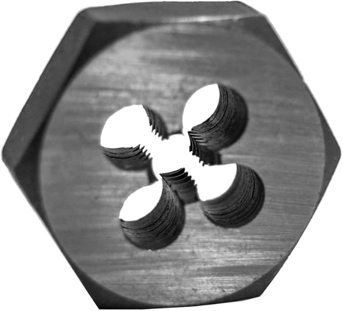 Century Drill & Tool 96202 Carbon Steel Die, 1/4-28NF