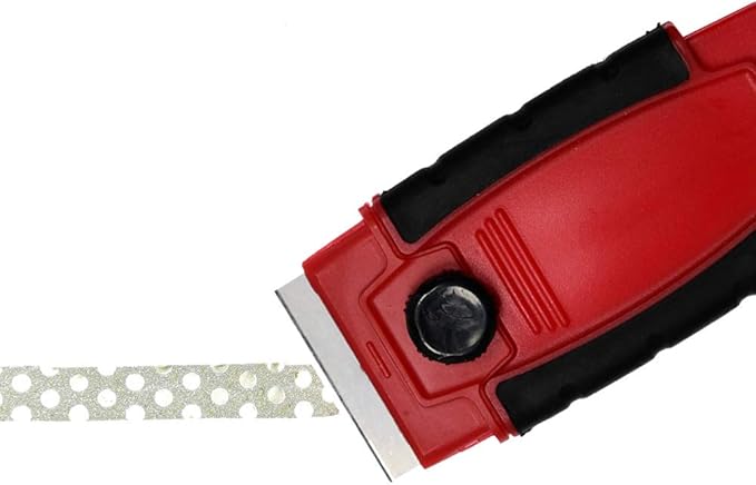 Plastic Razor Blade Scraper Hand Held Window Vinyl Tint Scraper Pack 2 with Protective Cover 20 Metal Razor Blades Scraper Blades Removal Scraping Tool Kit