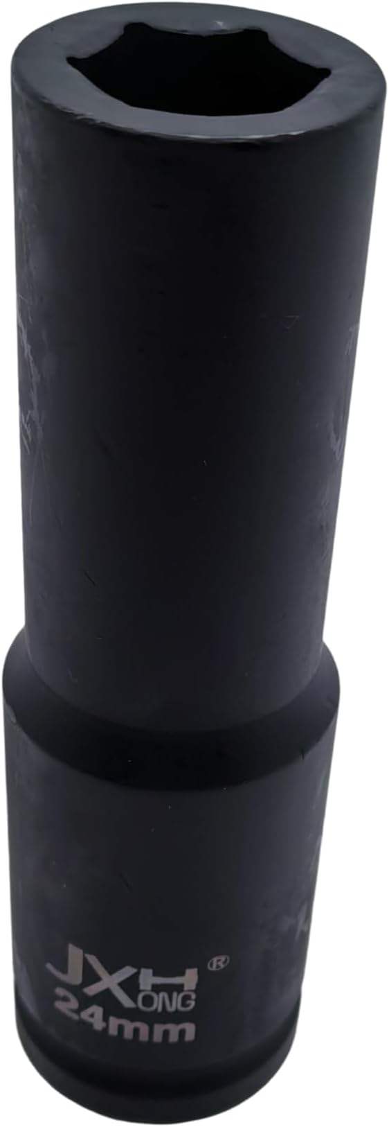1-Inch Drive Metric Extra Deep Impact Socket, Heavy-Duty,6-Point, 6.3-Inch Long, Heat-Treated Cr-V Steel (24mm)