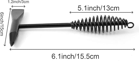 ZOENHOU 8 PCS 10.5 Inch Welding Chipping Hammer, 1.1Lbs 500g Welding Hammer with Coil Spring Handle, Welding Slag Hammer