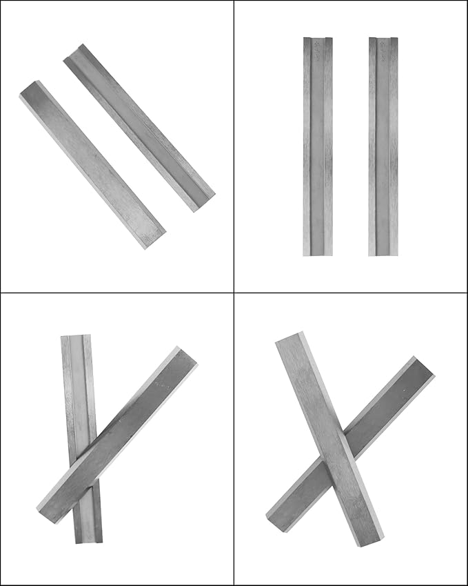 2.5" Carbide Paint Scraper Blades, Double-Edged Reversible Replacement Tungsten Steel Blades, Fit for 2.5in scraper, for Removing Paint, Wood, Glue and Grout - 2pcs