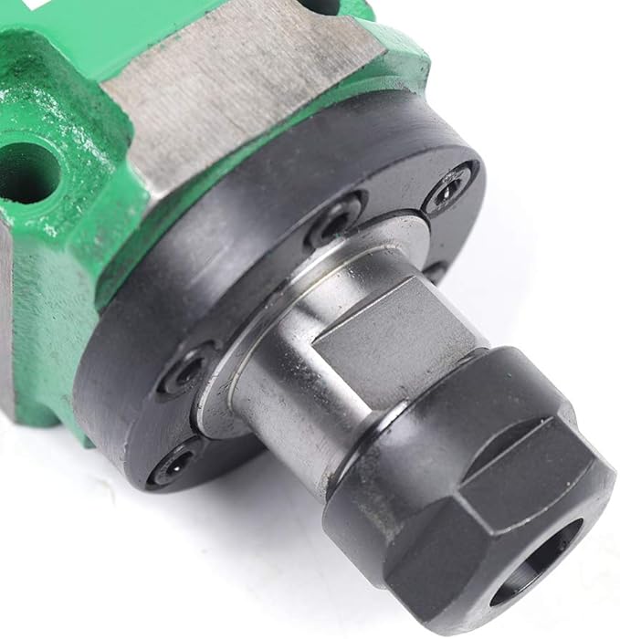 ER20 Collet Chuck Power Head Spindle Power Unit 60mm Cutting/Boring/Milling machine Tool Spindle 750W 0.75KW 1hp Waterproof For Drilling Application (Angle contact (for boring and milling) waterproof)