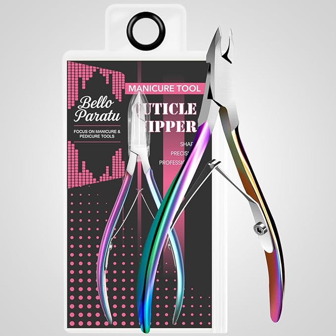 Cuticle Trimmer Stainless Steel Cuticle Nippers Clipper Extremely Sharp Nail Cuticle Remover Tools Cuticle Cutter Manicure Tools for Fingernails and Toenails Dead Skin 5mm