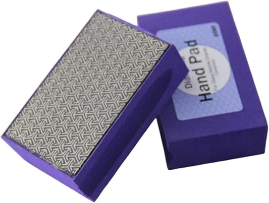 Diamond Sanding Blocks 400 Grit Diamond Hand Polishing Pad Electroplated Polishing Hand Pads Hand-Held Sanding Block For Stone,Ceramic,Glass