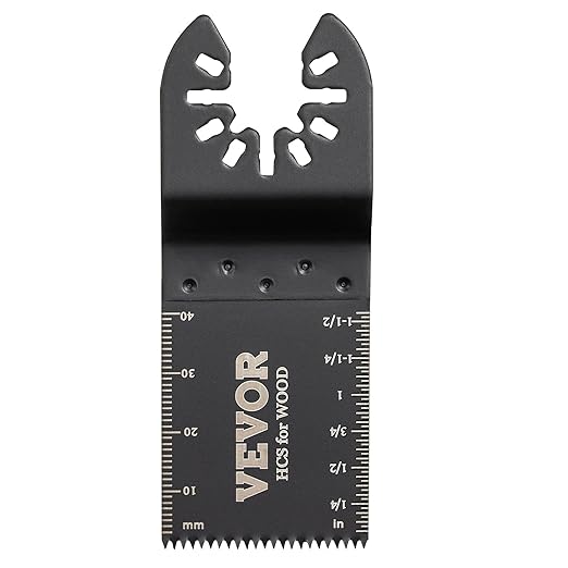 VEVOR 100PCS Oscillating Saw Blades, Quick Release Multitool Blades Kit, HCS Tool Blades for Wood Plastic, Compatible with Dewalt Dremel Fein Worx Bosch Makita Milwaukee