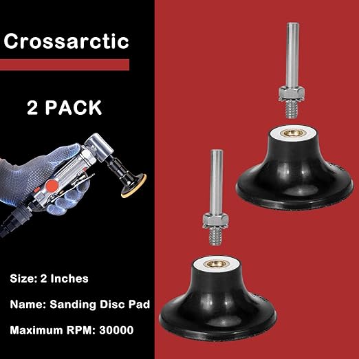 2 Inch Sanding Discs Holder Roll Lock Disc Pad Quick Change Disc Adapter with 1/4" Shank, Die Grinder Power Drill Driver