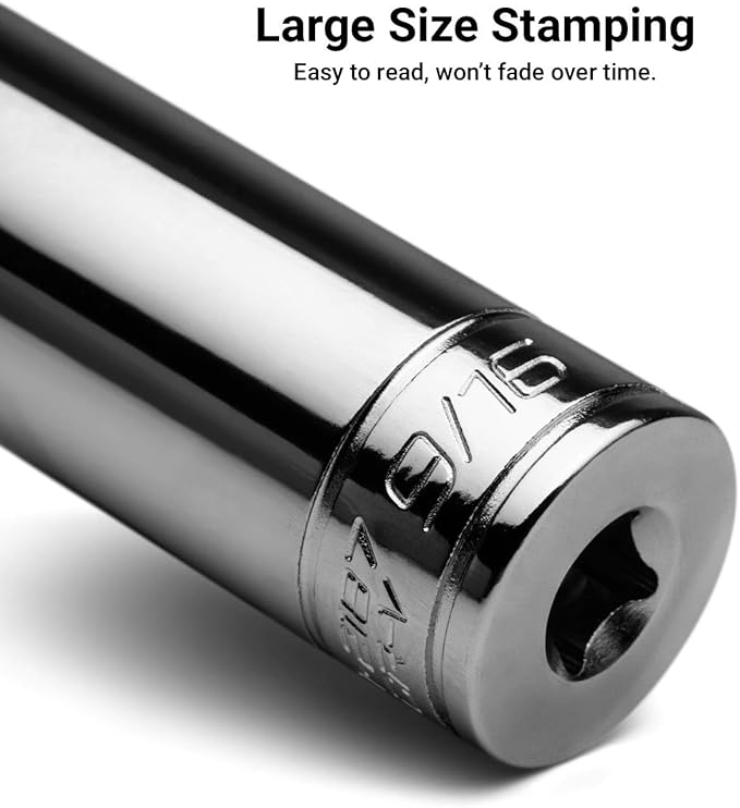 Capri Tools 3/8 in. Drive 11/16 in. 6-Point SAE Deep Socket