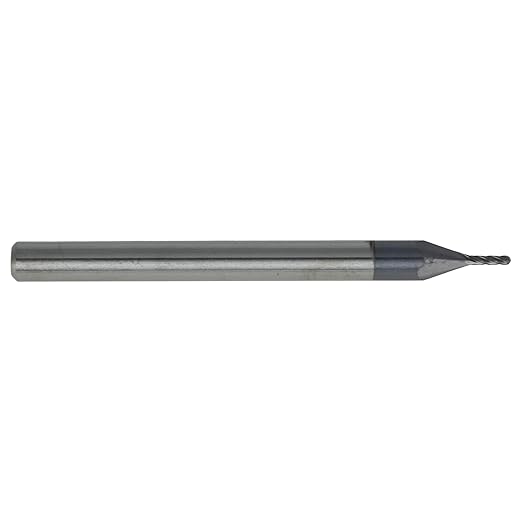 CME 10 pcs Micrograin Carbide End Mills, Ball Nose, TiAlN Coated, 1/32" Mill Diameter, 3/32" Length of Cut, 1 1/2" Overall Length, 4 Flute, Center Cutting