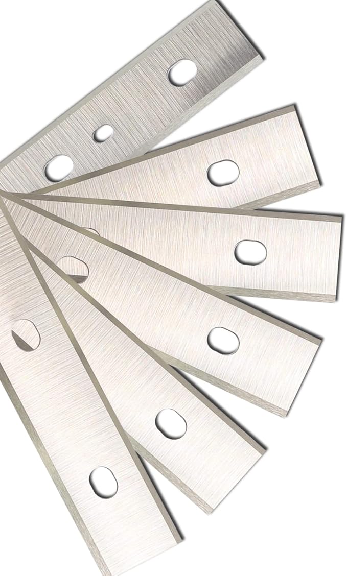 Planer Blades Knives for DeWalt DW735 7352 735X Thickness Planers with 13 Inch HSS Replacement Double edge 2 Set (6 pcs)