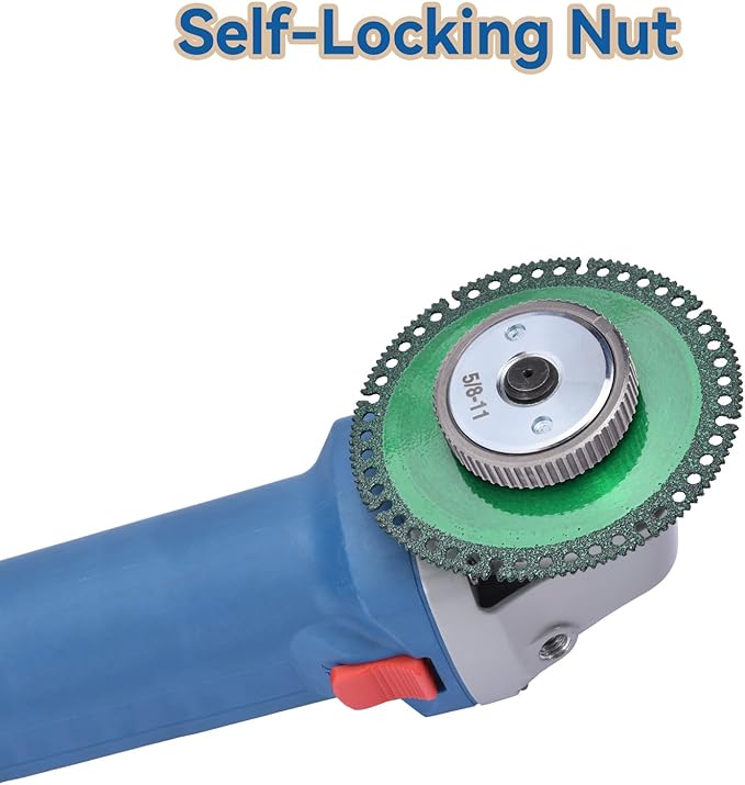 5/8"-11 Thread Angle Grinder Flange Nut, Tool Free Quick Release Lock Nut for for 4쩍" 5" 7" 9" Angle Grinder