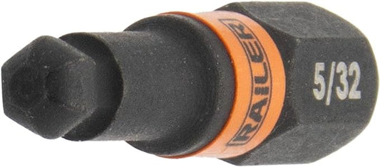 Ball-End Hex 5mm Impact Driver Bit - Railer Allen Wrench Drill Hex Bits. 1/4 Quick Release S2 Steel 2 inch 5mm Ball-End Hex Bits. (5 Pack)