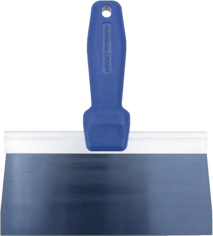 MARSHALLTOWN Blue Steel Taping Knives, 8 Inch, Plastic Handle Drywall and Plastering, 5508P