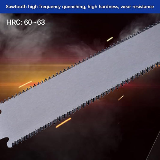 Japanese Hand Saw, Japanese Double-Sided Pull Saw, Double Edge Sided Pull Saw, Flush Cut Beech Handle Wood Saw for Woodworking Tools