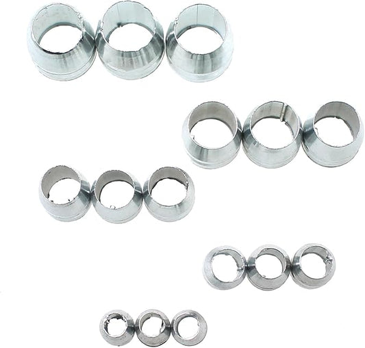 15PCS Handle Wedge Kit - 5 Sizes Safety Round Iron Wedges for Axes & Hammers