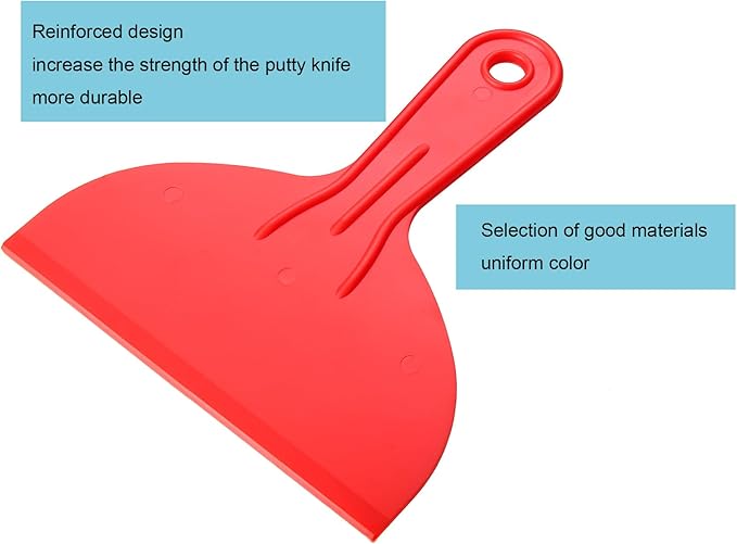 3 Pcs Putty Knife,Flexible Plastic Paint Scraper Tool for Spackling,Spreader, Spackle, Putty Knife Scraper, Tamale Spreader Tool 3-Pack: 1-1/2", 3", 6", 3 Pcs Putty Knife