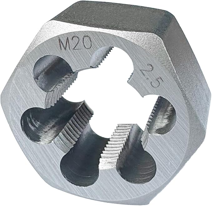 Yamesh M20 x 2.5 Hex Die Rethreading Die Thread Die Carton Steel For Right Hand