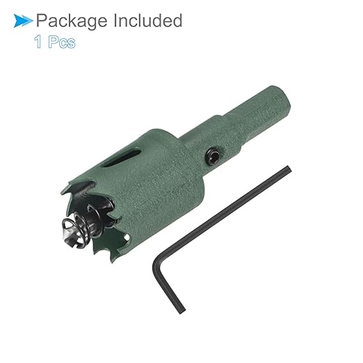 Bi-Metal Hole Saw, 25mm 1 Inch Dia Hole Saw, High Speed Steel Cutter - (Applications: for Wood Brass Zinc), 1-Pieces
