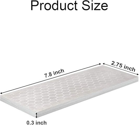 S SATC Diamond Sharpening Stone 2 Side Grit 400/1000 Diamond Plate Honing Stone 8-inch Hone Sharpener White