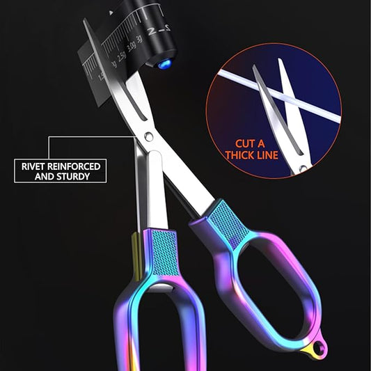 Folding Scissors, TSA Compliant and Portable, Compact, Safe Travel Scissors, Stainless Steel Retractable, 1 Pcs