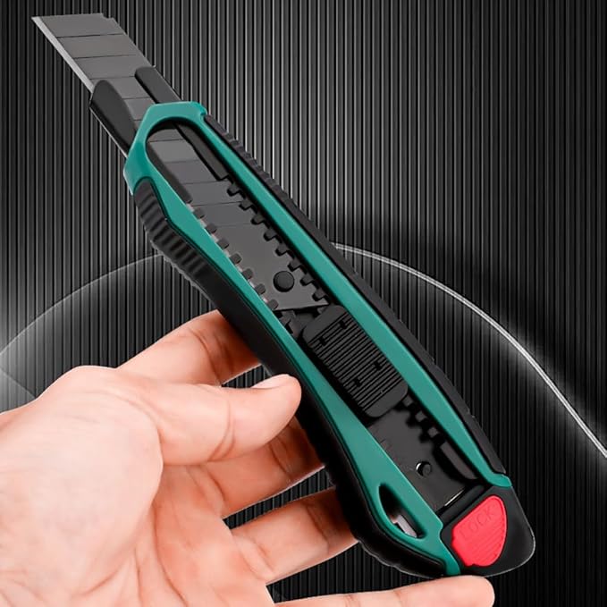 Scissors Heavy Duty, Sharp Tin Snips for Sheet Metal, Industrial Scissors, Serrated Blade, Ergonomic Handle, Easy Cutting Electrical Cable Notch, Leather, Cardboard, Fabric (7.8-In Straight Blades)