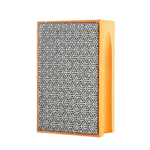LOZLIN 4PCS Diamond Hand Polishing Pads 95x55mm Tile Glass Abrasive Grinding Block Pad Stone Marble Ceramic Abrasive Sanding Disc