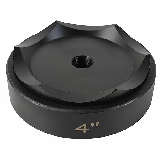 AMZCNC 4" Conduit Punch and Die for Hydraulic Knock Out Driver 3/4"-16UN Thread ((Conduit Hole Size) 4")(Actual Hole Size: 4.54")