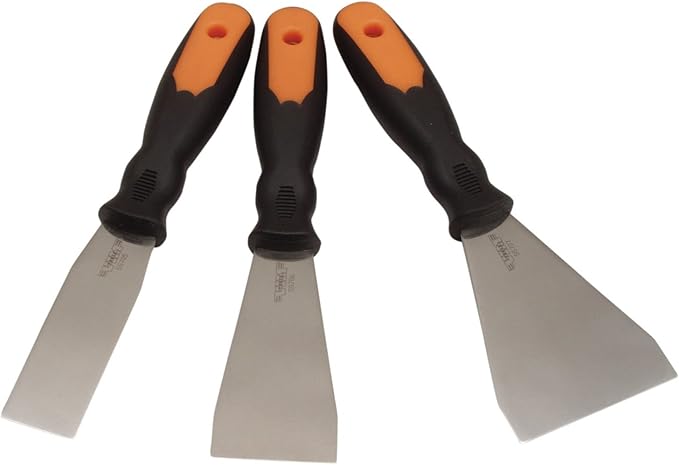Durston Manufacturing Co SS7100 Stainless Putty Knife Set - 3 Piece