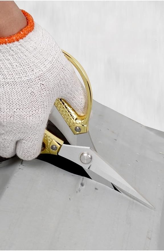 Yellow Office Scissors -Heavy Duty & All Purpose, Stainless Steel shears, Ideal for Kitchen office & Home Use
