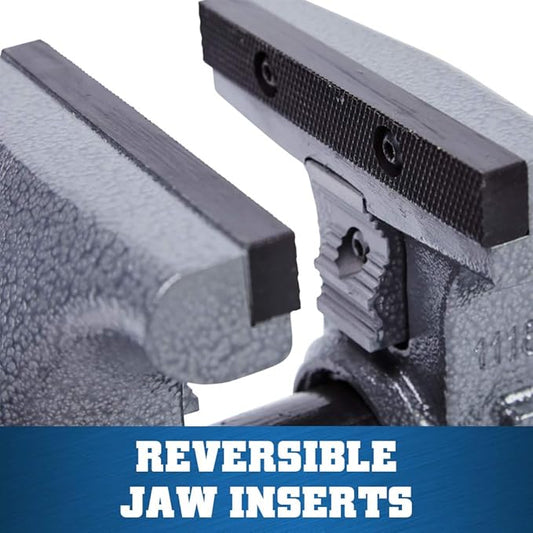 Wilton Tradesman Bench Vise, 5-1/2" Jaw Width, 5" Max Jaw Opening, 3-3/4" Throat (Model 1755)