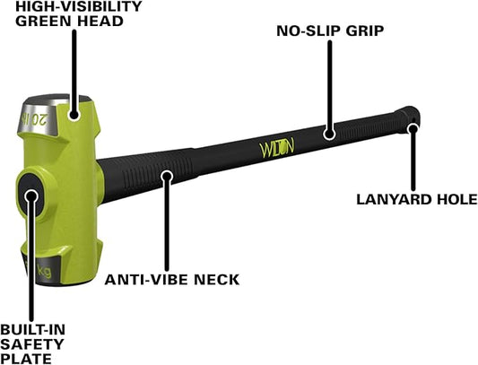 Wilton B.A.S.H 36" Sledge Hammer, 20 Lb Head (22036)